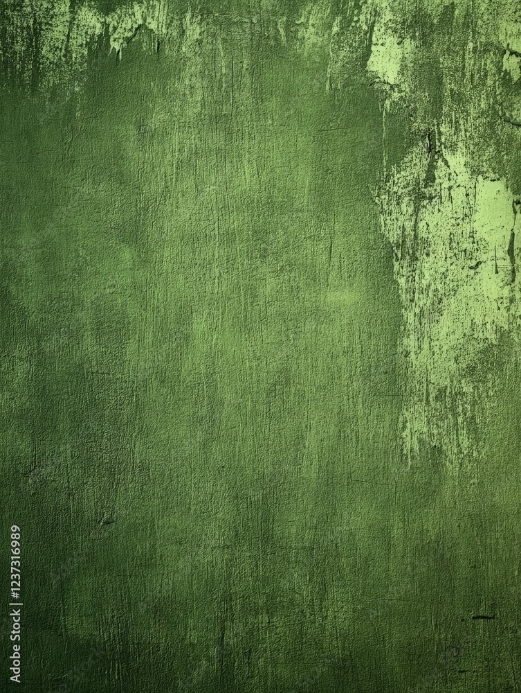 Obraz premium Deep Green Textured Wall Background: Abstract Grunge Surface.