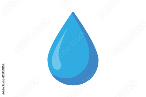 Water droplet vector art illustration