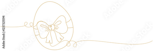 line art egg illustration background with a easter day