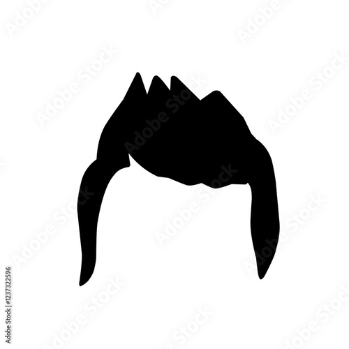 Silhouettes of hair styling