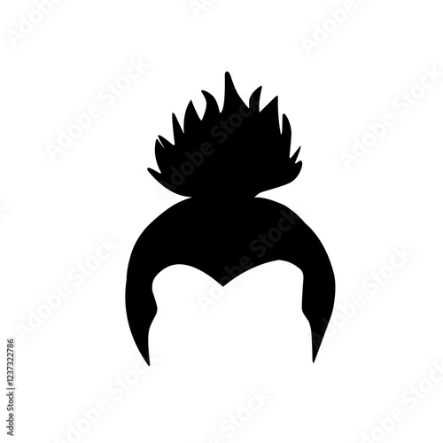 Silhouettes of hair styling