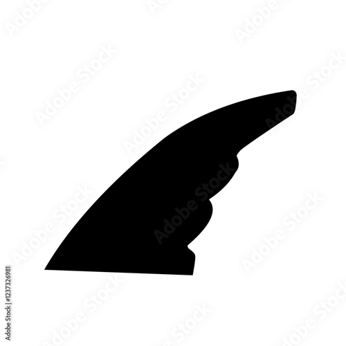 Set of shark fin illustration