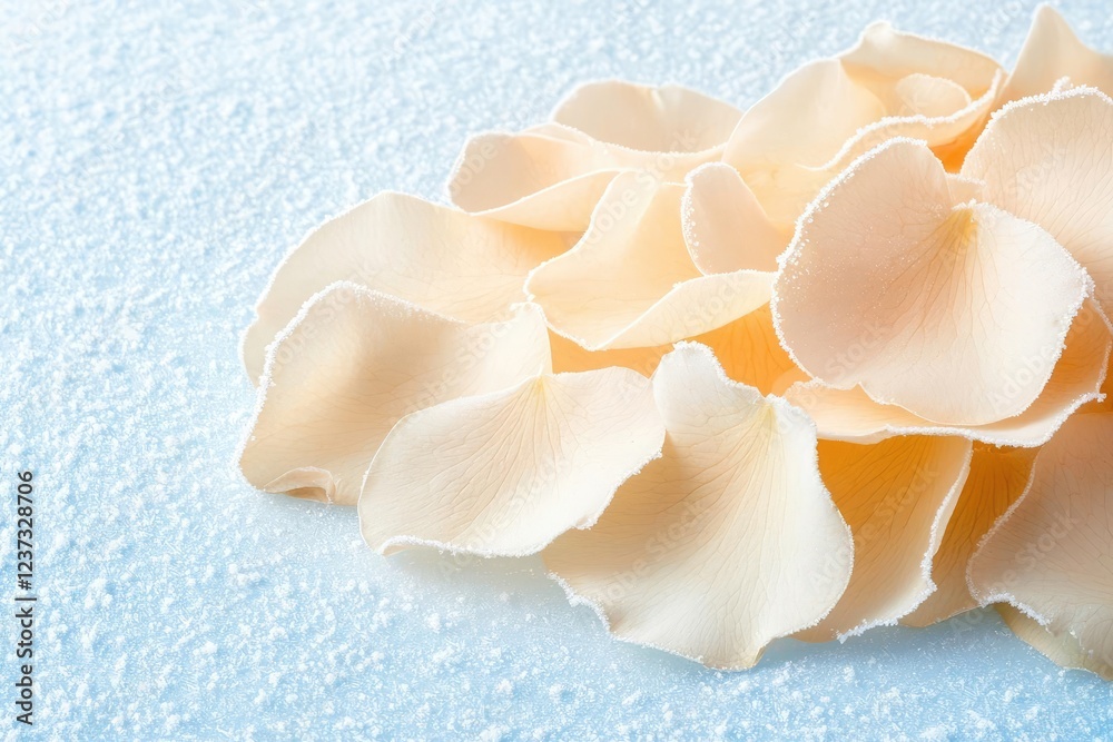 Delicate pale rose petals scattered on a textured surface, conveying a sense of beauty and romance. Delicate pale rose petals scattered on a textured surface, conveying a sense of beauty and romance.