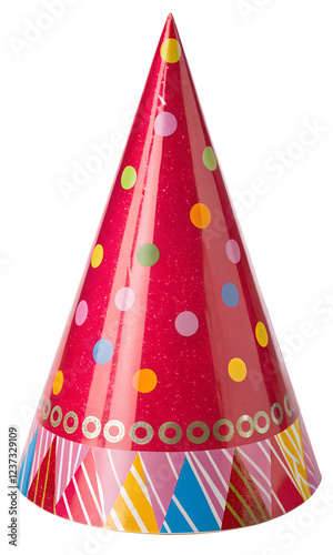Party hat cutout isolated on withe background