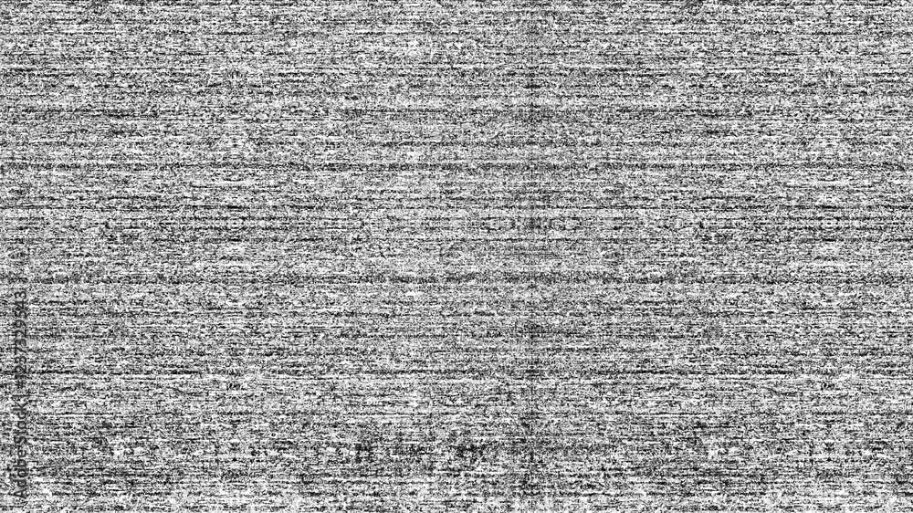 4K white vintage glitch motion background video overlay , looping animation, texture and grain for grunge effect