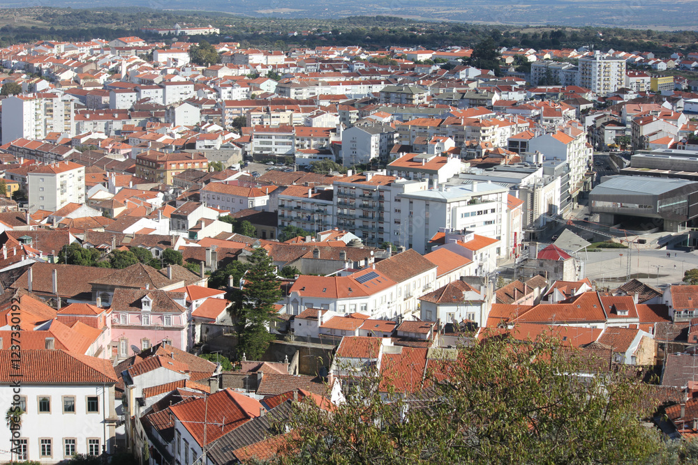 Castelo Branco, Beira Baixa, Portugal, October 25, 2021, Views from Castelo Branco Castelo Branco, Beira Baixa, Portugal, October 25, 2021, Views from Castelo Branco