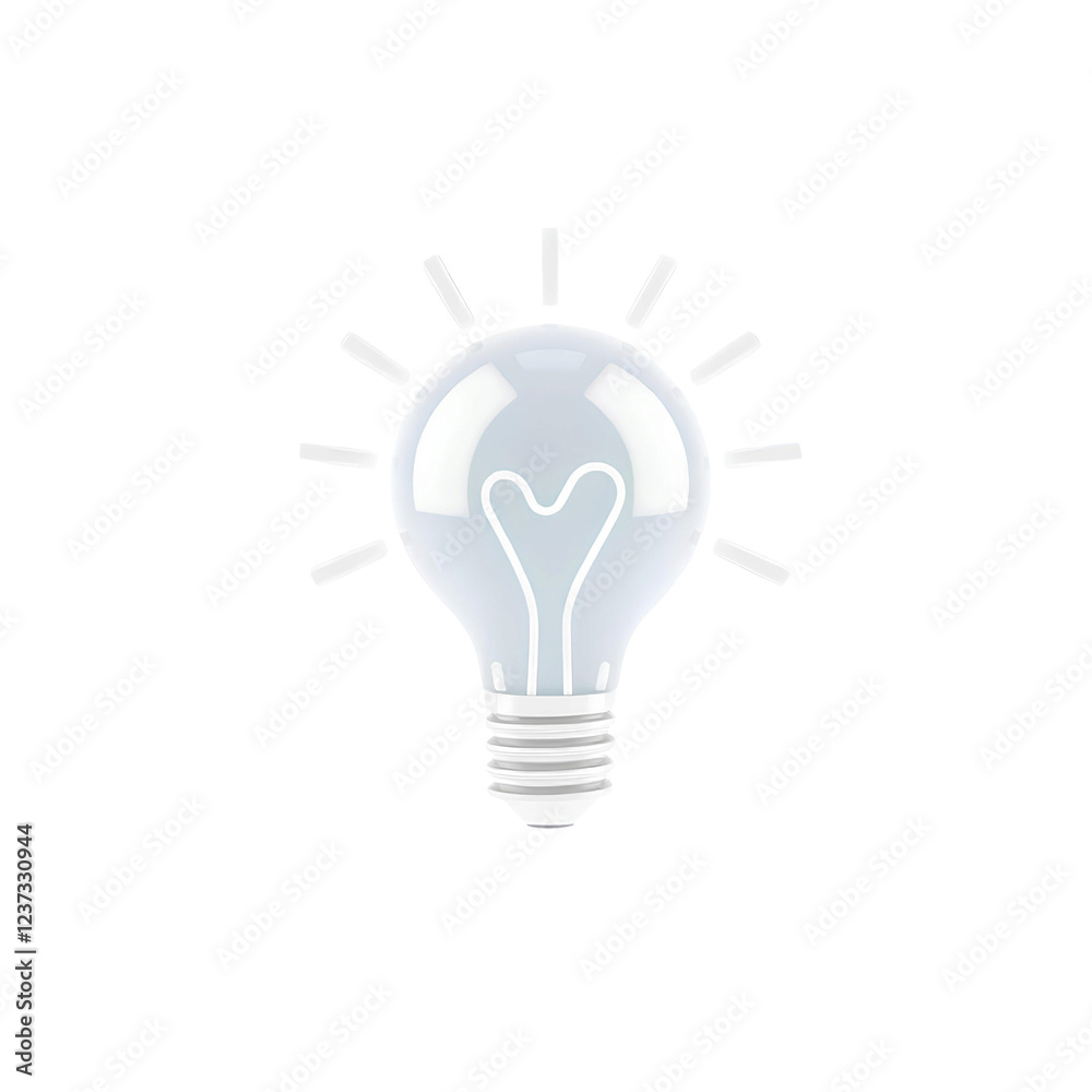 light bulb with heart filament icon high quality png isolated on transparent background light bulb with heart filament icon high quality png isolated on transparent background