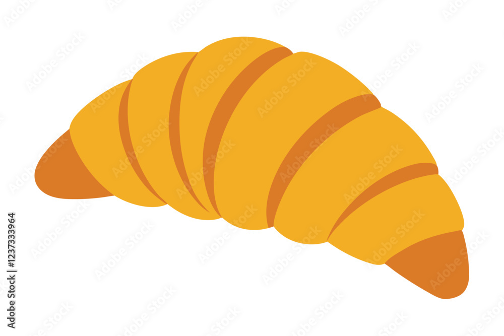 Freshly baked croissant vector art illustration Freshly baked croissant vector art illustration