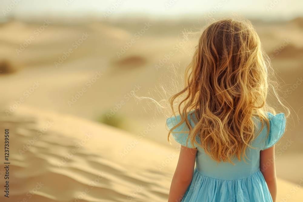 Obraz premium Girl in the Desert.
