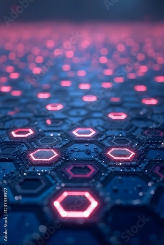 chip on a blue background