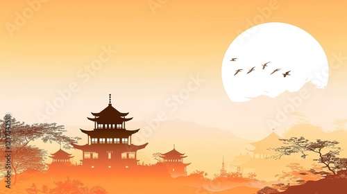 Wall_art_Art_prints_chinese_temple_fantasy_background