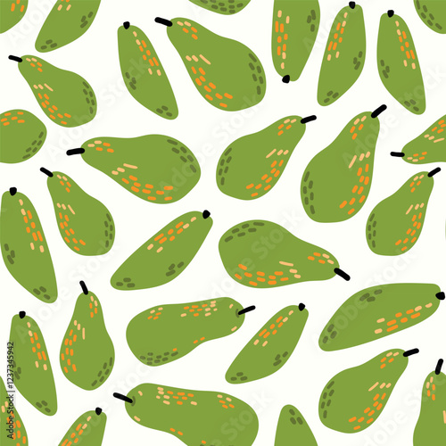 Modern abstract vector design with seamless Fruits pattern and unique textures, ideal for fabric, stationery, and home decor.