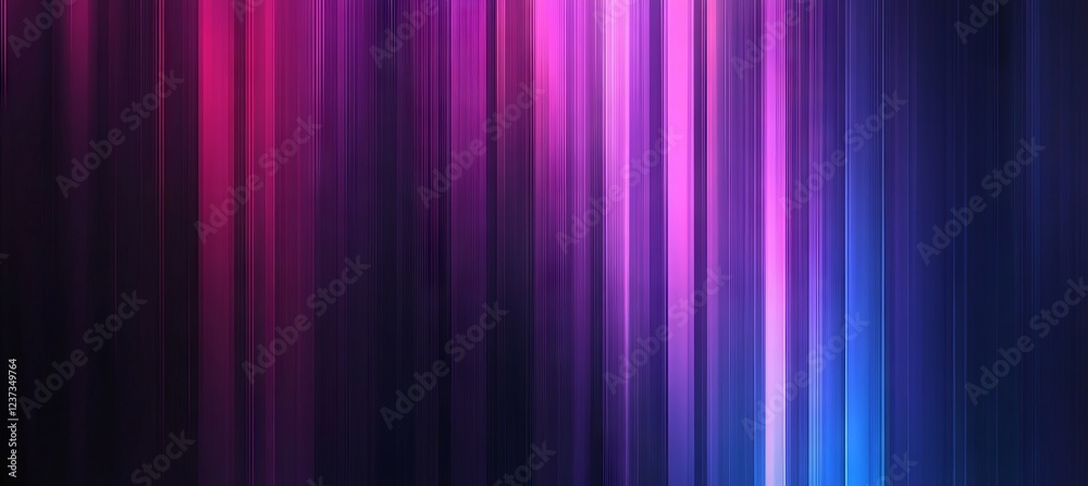 Dark Background with Vertical Gradient from Purple to Pink and Blue with Light Stripes - AI generated illustration Dark Background with Vertical Gradient from Purple to Pink and Blue with Light Stripes - AI generated illustration