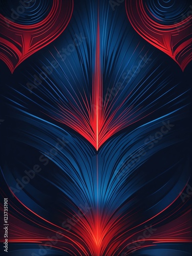 blue to red smooth grainy texture gradient with glowing noise background, Art decoration