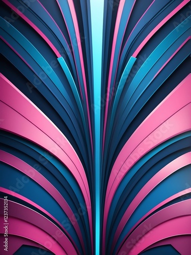 Wallpaper Mural blue to pink smooth grainy texture gradient with glowing noise background, Art decoration Torontodigital.ca