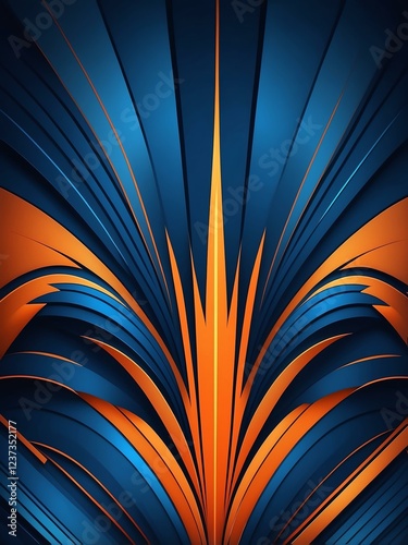 blue to orange smooth grainy texture gradient with glowing noise background, Art decoration