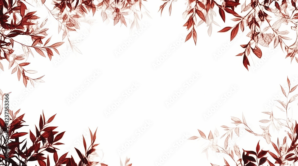 Christmas border frame of tree branches on white background with copy space isolated. seamless pattern with christmas garland, cinematic. Cinematic Frame. Illustration Christmas border frame of tree branches on white background with copy space isolated. seamless pattern with christmas garland, cinematic. Cinematic Frame. Illustration