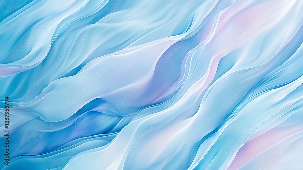 Abstract Blue and White Wavy Fabric Design Abstract Blue and White Wavy Fabric Design