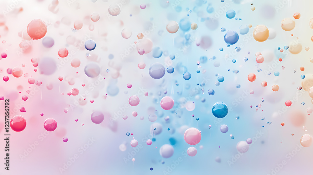 Droplets of colorful ink suspended in the air, suspended particles, colorful ink, delicate design, abstract pattern, foggy atmosphere. Delicate Ink. Illustration Droplets of colorful ink suspended in the air, suspended particles, colorful ink, delicate design, abstract pattern, foggy atmosphere. Delicate Ink. Illustration