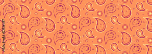 Custom botany in calm vibrant. Retro costume on material curly. Art ethereal with repetition henna.