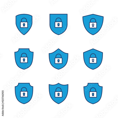 Security icon set. protection icon. privacy. vpn