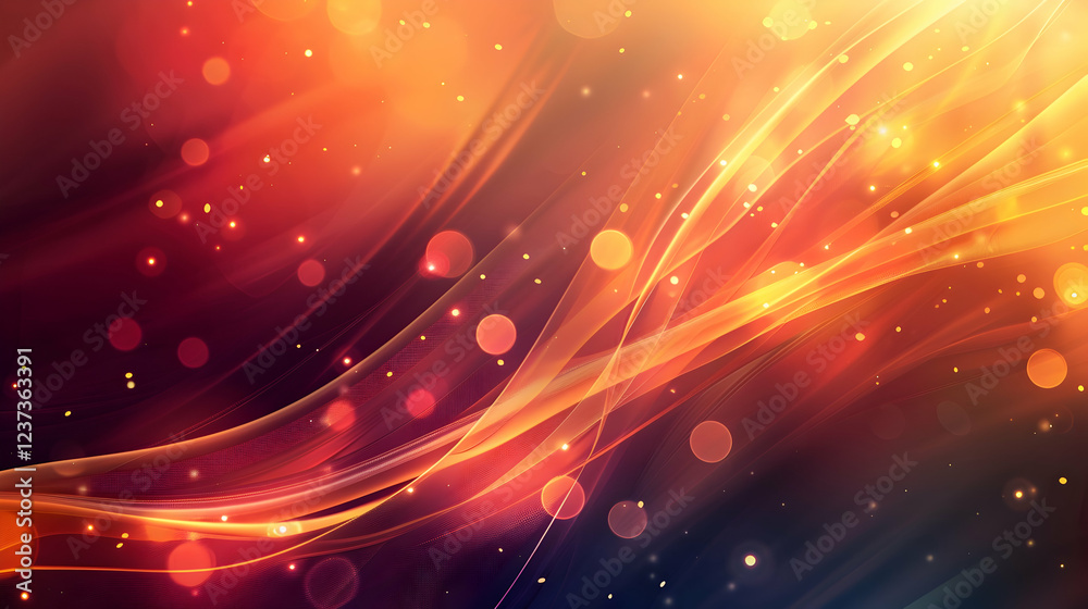 A vibrant abstract background with flowing lines and glowing particles. A vibrant abstract background with flowing lines and glowing particles.