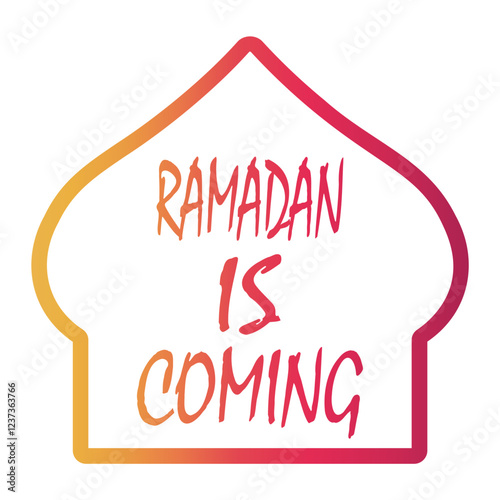 Ramadhan Line Gradient Icon