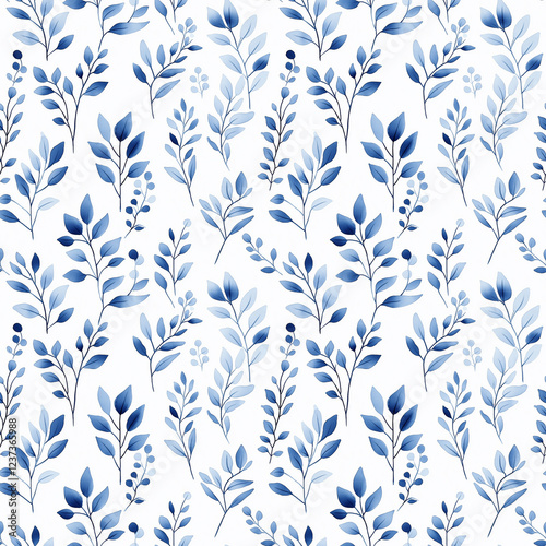 Seamless watercolor floral pattern. botanical seamless.