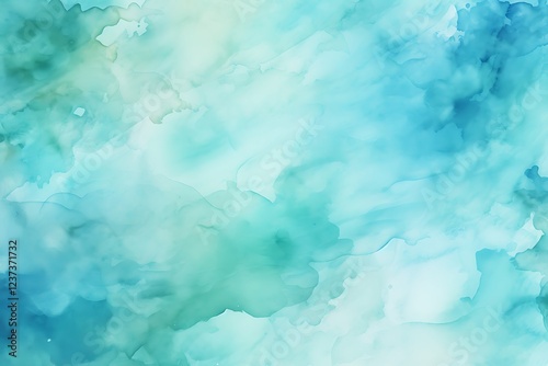 Aquamarine background. Abstract aquamarine watercolor background photo