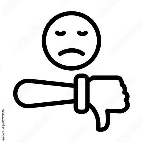 bad review Line Icon