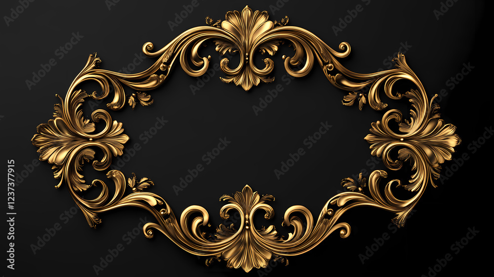 Elegant gold frame element for adding a touch of luxury to any design, luxury, elegant, gold, frame, ornate. Ornate Embellishment. Illustration Elegant gold frame element for adding a touch of luxury to any design, luxury, elegant, gold, frame, ornate. Ornate Embellishment. Illustration