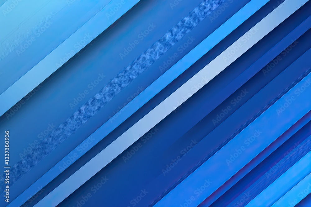 Obraz premium Blue Background with Diagonal Lines and Gradient Colors. AI generated illustration