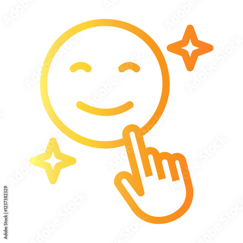 feelings Line Gradient Icon