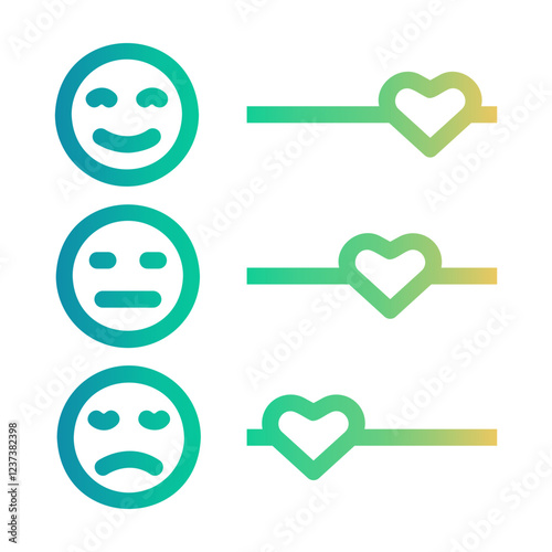 ranking Line Gradient Icon