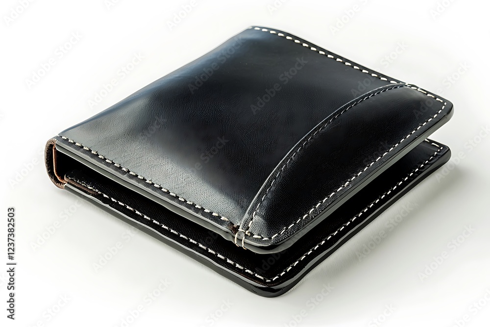 Black wallet isolated on white background Black wallet isolated on white background