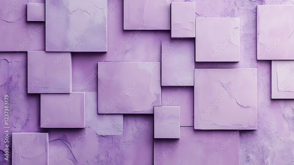 Abstract Lavender Square Geometric Wall Design Abstract Lavender Square Geometric Wall Design