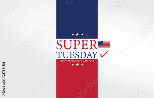 American presidential primary Super Tuesday 2025 poster
