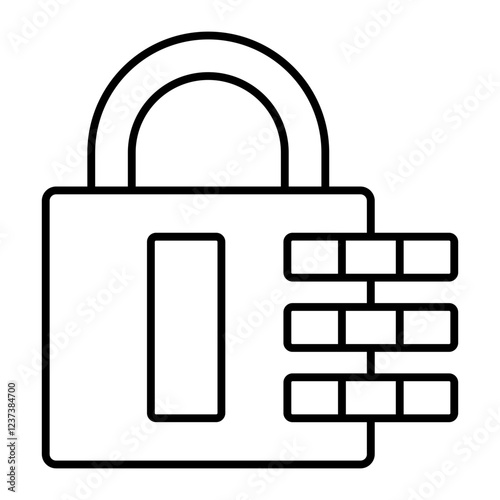 Lock outline icon