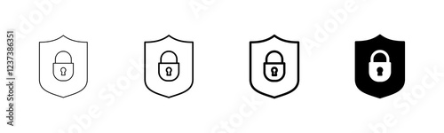 Security icon vector isolated on white background. protection icon. privacy. vpn