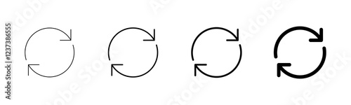 Refresh icon vector isolated on white background. Reload icon vector. Update icon. convert icon