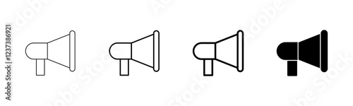 Megaphone icon vector isolated on white background. Loudspeaker icon vector. Volume icon