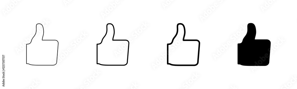 like icon vector isolated on white background. Thumbs up icon. social media icon like icon vector isolated on white background. Thumbs up icon. social media icon