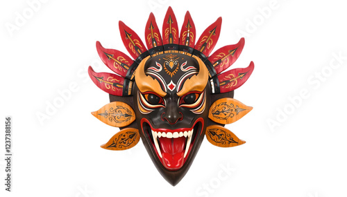 A stunning fusion of tradition and modern artistry—this hand-carved Sri Lankan Yaka mask embodies folklore, fierce expression, and vibrant craftsmanship in breathtaking realism
