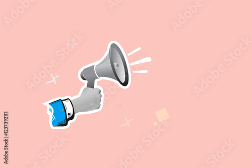 Announcing Important News via Mega Loudspeaker Announcement