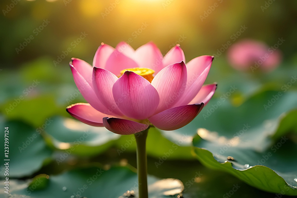 Fototapeta premium lotus flower in the pond