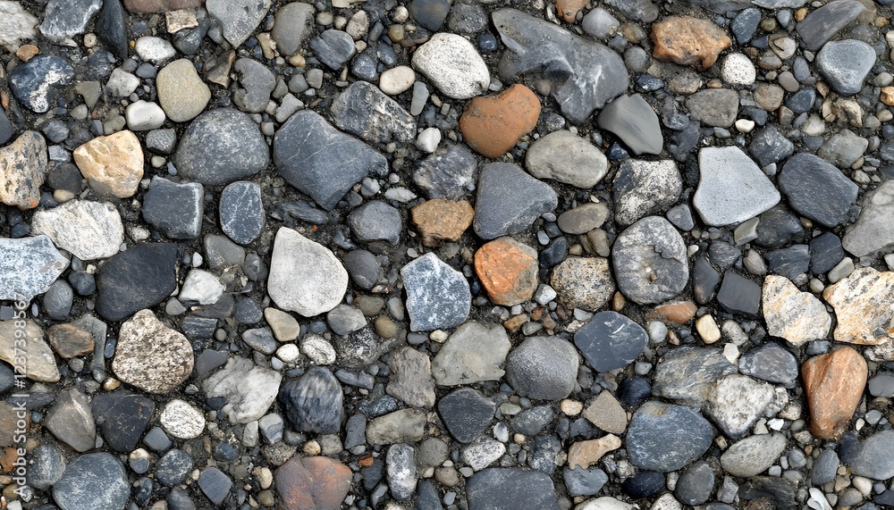 A Collection Of Varied River Rocks And Pebbles A Collection Of Varied River Rocks And Pebbles