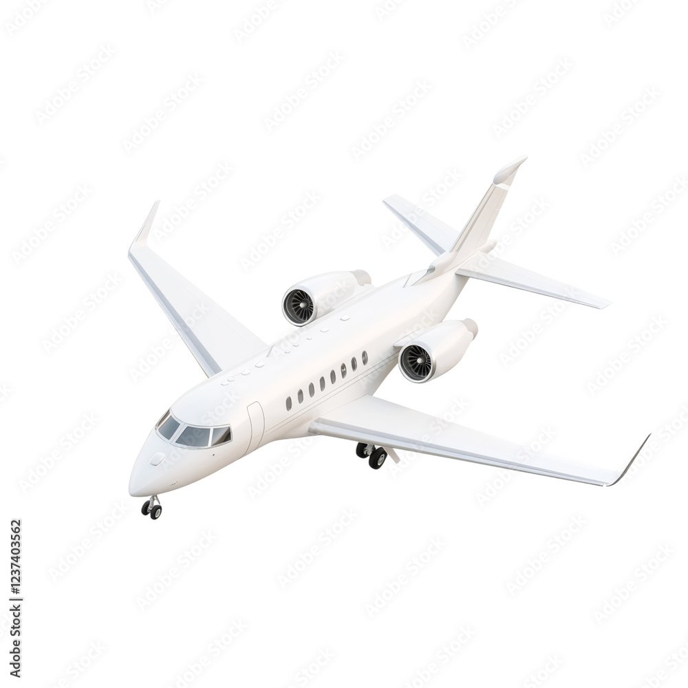 Luxury Private Jet On Isolated Isolated on transparent background Luxury Private Jet On Isolated Isolated on transparent background
