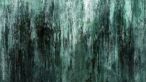 Abstract teal grunge texture; vertical streaks; background design; website, print