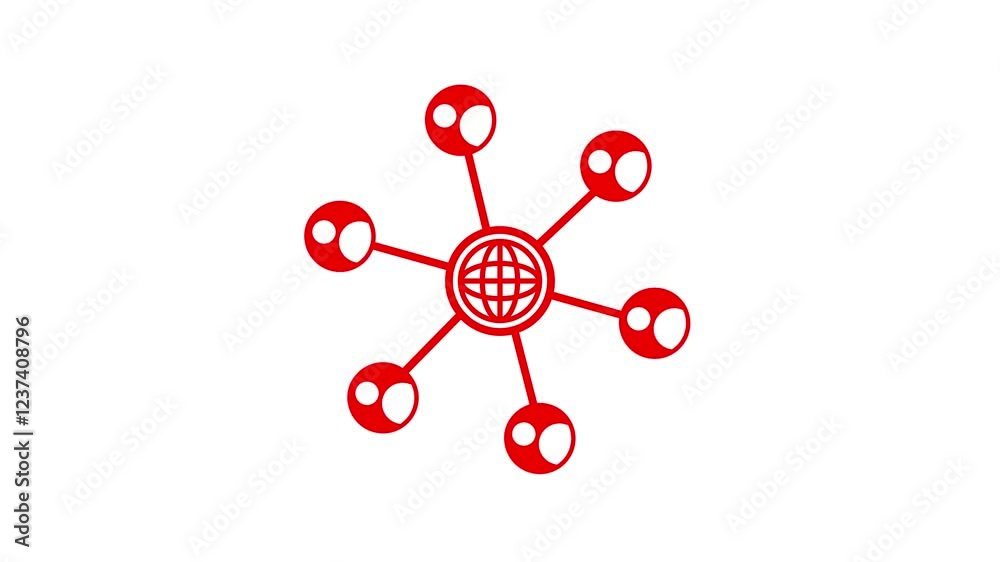 globe and people network.the connection of business team around the world.education and science concept with globe. Social network symbol. People connected by lines.