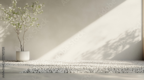 Serene Minimalist Interior:...